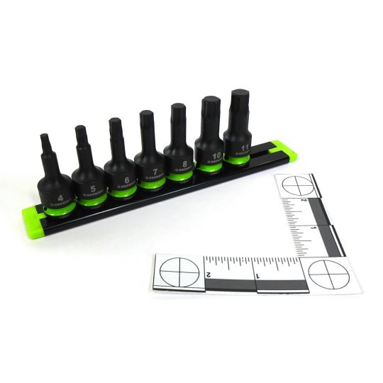 3/8" Drive Short Metric RPT Impact Hex Driver Set - 7 Piece
