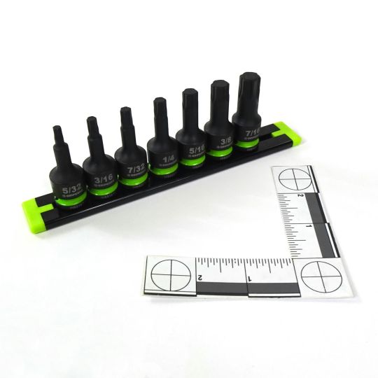 3/8" Drive Short SAE RPT Impact Hex Driver Set - 7 Piece