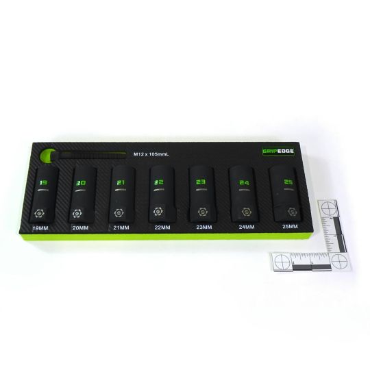 1/2" Drive Metric Deep RPT Socket Extractor Set - 7 Piece