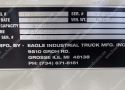 TT-4G Aircraft Tug Data Plate