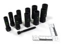 3/8" Drive Metric Deep RPT Socket Extractor Set - 10 Piece